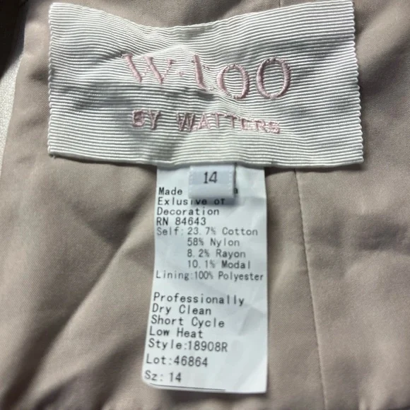 sale two more hours 3/31 Wtoo by Watters Willowby Embroidered Lace Bridal Top - Picture 5 of 13